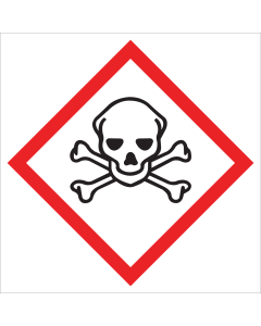 Sticker met pictogram "Giftige Stoffen" - GHS 06