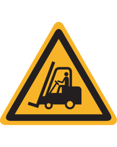 Sticker met pictogram "Waarschuwing Heftruck" - ISO 7010 - W014