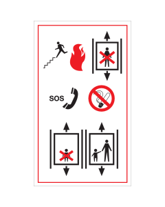 Lift alarm (sticker)