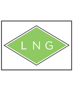 Brandstofsticker groen-wit LNG