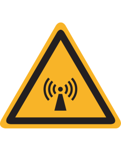 Sticker met pictogram "waarschuwing niet ioniserende straling" - ISO 7010 - W005