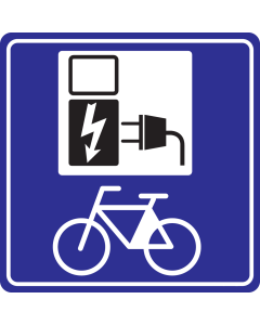 Sticker "Oplaadpunt Elektrische Fiets"