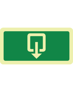 Uitgang (sticker fotoluminescerend)