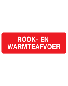 Rook- en Warmteafvoer (Sticker)