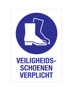 Schoenen verplicht (sticker) - ISO7010 - M008