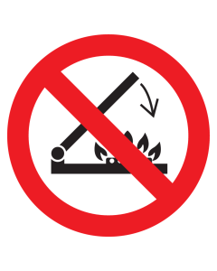 Sticker Verboden deksel te sluiten P073