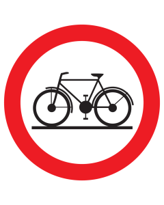 Sticker met pictogram Verboden