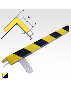 Stootband Hoekbescherming Type E met RVS muurbevestiging