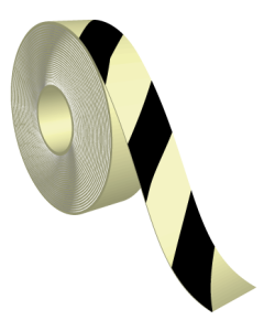 Tape Fotoluminescerend / zwart gestreept