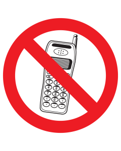Greenline UV Sticker met pictogram Mobiele telefoons verboden