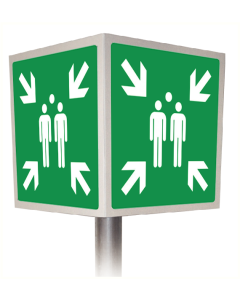 Verzamelplaats (4D bord aluminium plat)