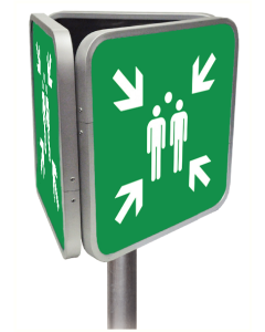 Verzamelplaats (3D bord aluminium T2000)