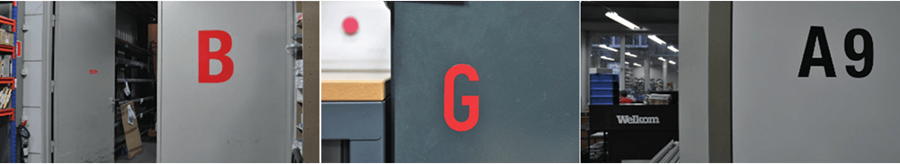 Voorbeelden cijfers en letters