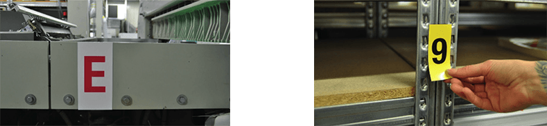 Voorbeelden magnetische cijfers en letters