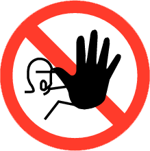 Pictogram Toegang Verboden