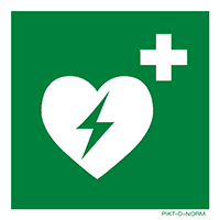 Pictogram AED ISO 7010