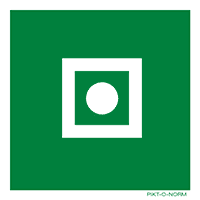 Pictogram algemeen scheepsalarm ISO 7010