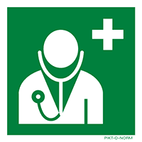 Pictogram dokter ISO 7010