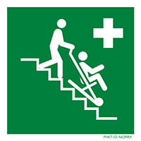 Pictogram evacuatiestoel ISO 7010
