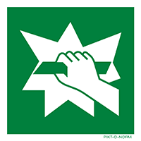 Pictogram glas breken ISO 7010