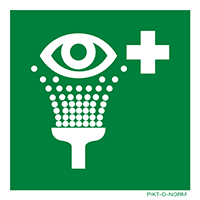 Pictogram oogdouche ISO 7010