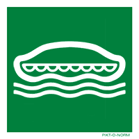 Pictogram overlevingsboot ISO 7010