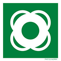 Pictogram reddingsboei ISO 7010