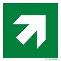Pictogram diagonale richtingspijl ISO 7010