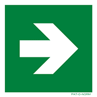 Pictogram richtingspijl ISO 7010