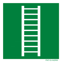 Pictogram vluchtladder ISO 7010