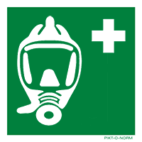Pictogram vluchtmasker ISO 7010