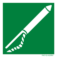 Pictogram werplijn apparaat ISO 7010