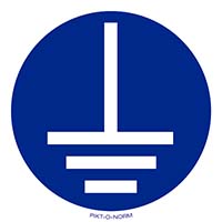 Pictogram aarding verplicht volgens ISO 7010