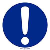 Pictogram algemeen verbod volgens ISO 7010