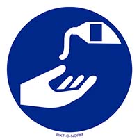 Pictogram beschermende crème verplicht volgens ISO 7010