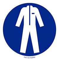 Pictogram beschermende kleding verplicht volgens ISO 7010