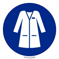 Pictogram labjas verplicht volgens ISO 7010