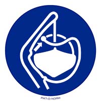 Pictogram reddingsboot losmaken volgens ISO 7010