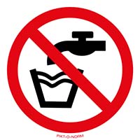 Pictogram geen drinkwater volgens ISO 7010