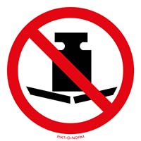 Pictogram verboden voor zware last volgens ISO 7010