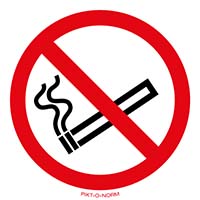 Pictogram roken verboden volgens ISO 7010