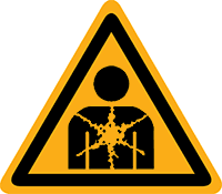 Pictogram waarschuwing gezondheidsgevaar volgens ISO 7010