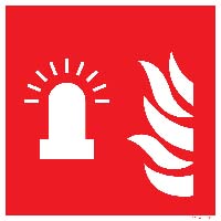 Pictogram flitslicht volgens ISO 7010