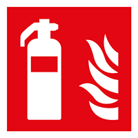 Pictogram brandblusser volgens ISO 7010