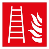 Pictogram brandladder volgens ISO 7010