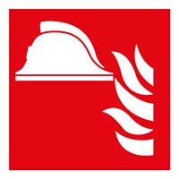 Pictogram brandbestrijdingsmiddelen volgens ISO 7010