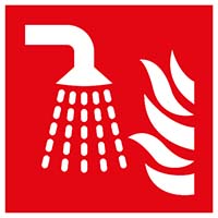 Pictogram watermist applicator volgens ISO 7010