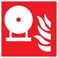 Pictogram vaste blusfles volgens ISO 7010