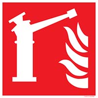 Pictogram waterkanon volgens ISO 7010