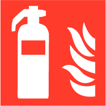 Pictogram brandblusser ISO 7010